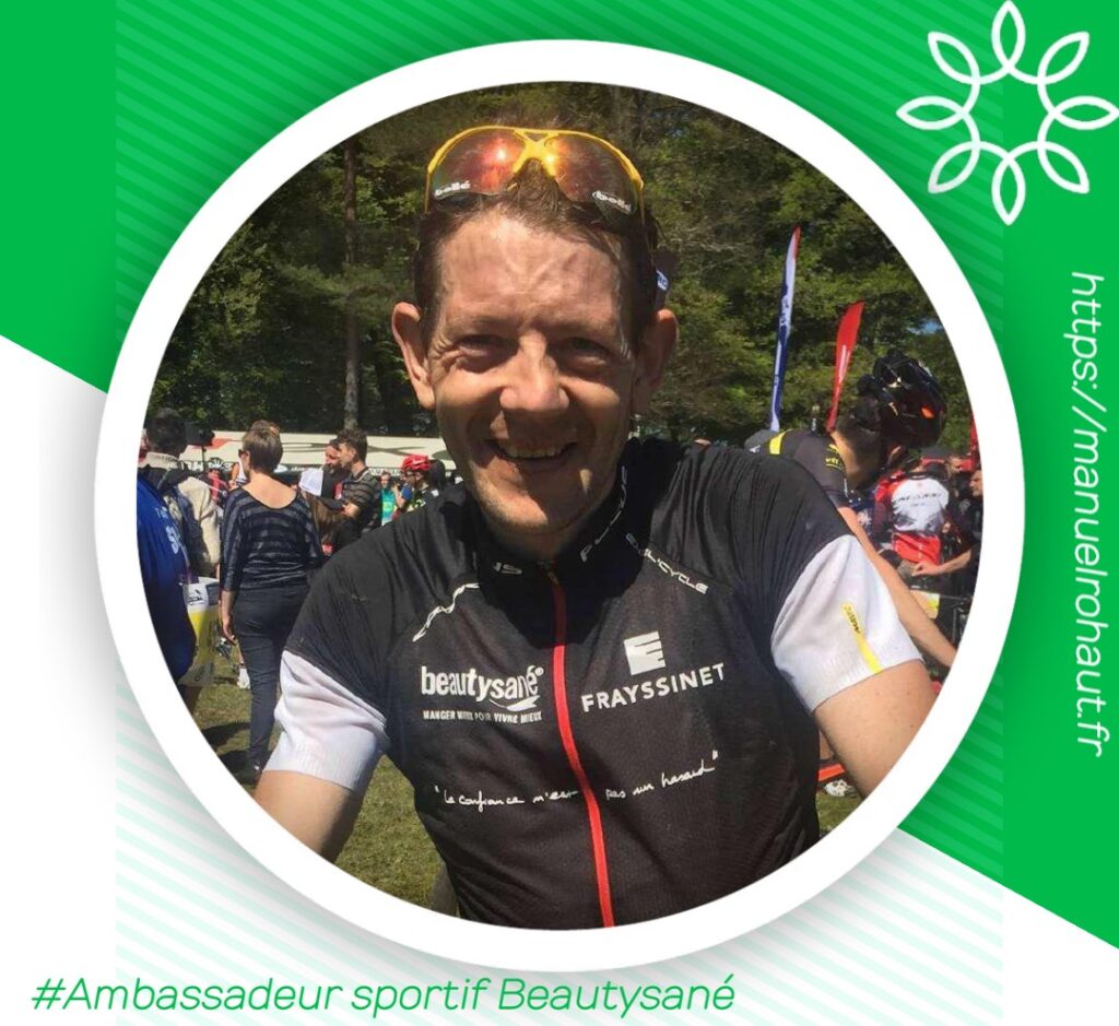 Athlète ambassadeur sportif Beautysane - sport et bien-être au travers de ses gamme Energy Diet, Energy Effort, Energy Drinks, Energy aroma et Energy Care - Votre conseiller indépendant VDI  vous présente Christophe Bassons vice champion du monde Master VTT Marathon
