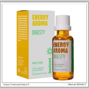 Energy aroma beautysane synergie aromatique à base d'huiles essentielles d'origine végétale digesty