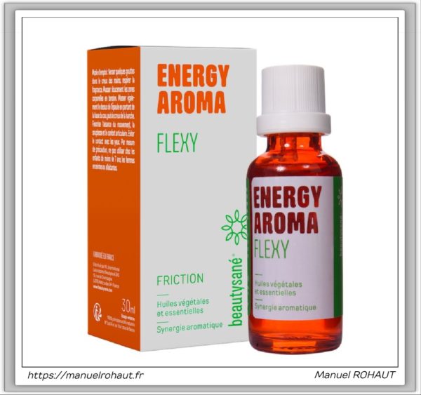 Energy aroma beautysane synergie aromatique à base d'huiles essentielles d'origine végétale flexy