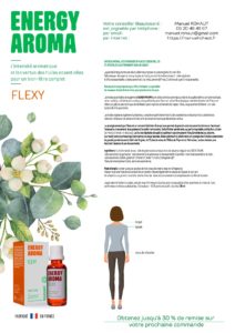 Fiche technique Energy Aroma, synergie aromatique à base d'huiles essentielles d'origine végétale Beautysane® Flexy (jpg)