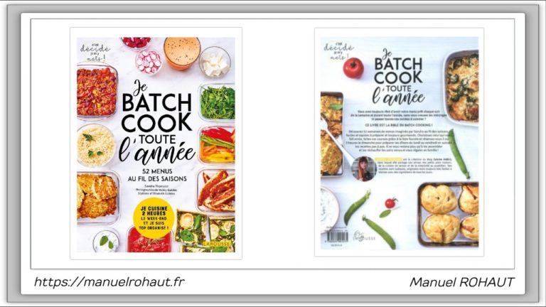 La bible du batch cooking par Larousse (2020) - Manuel ROHAUT