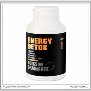 Beautysane energy detox - boisson drainante fabriquée en France par Beautysané - saveur pêche