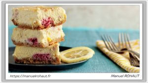 Recette healthy, saine, rapide et gourmande Beautysané© : cheesecake framboise citron