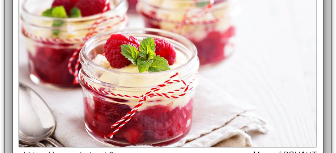 Recette healthy, saine, rapide et gourmande Beautysané© : Verrines framboise citron.