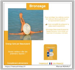 Compléments alimentaires - Beautysane - Energy care - Bronzage - Descriptif