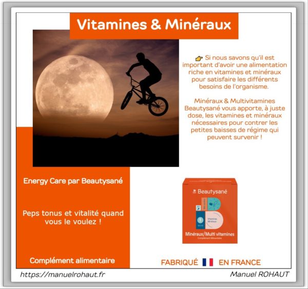 Complément alimentaire – Beautysane – Energy care – Vitamines et multiminéraux – Descriptif