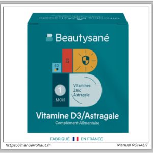 Compléments alimentaires & suppléments nutritionnels - Beautysane - Energy care - Vitamine D et astragale - Boite 60 gélules