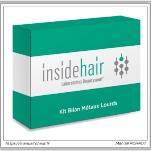 kit d'analyses de cheveux - Inside Hair par Beautysané - Set métaux lourds (mercure, plomb, cadmium ...)