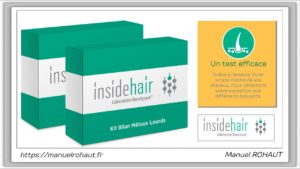 kit d'analyses de cheveux - Inside Hair par Beautysané - Set pesticides, métaux lourds et perturbateurs endocriniens