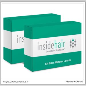 kit d'analyses de cheveux - Inside Hair par Beautysané - Set pesticides, métaux lourds et perturbateurs endocriniens