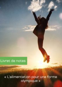 Conférence gratuite l'alimentation pour une forme olympique avec Hugo Boucheron & Matthieu Androdias - Beautysané - couverture Livret de notes