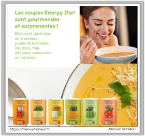 Guide gratuit pour personnaliser vos recettes de soupes Energy Diet par Beautysané