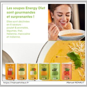 Guide gratuit pour personnaliser vos recettes de soupes Energy Diet par Beautysané
